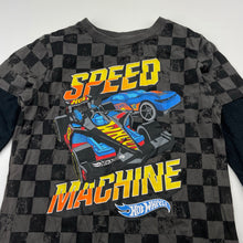 Load image into Gallery viewer, Boys Hot Wheels, cotton long sleeve tee / top, EUC, size 4,  
