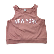 Load image into Gallery viewer, Girls Tu, pink ribbed crop top, EUC, size 6,  