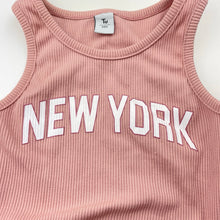 Load image into Gallery viewer, Girls Tu, pink ribbed crop top, EUC, size 6,  
