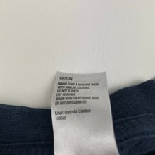 Load image into Gallery viewer, Boys H&amp;T, navy cotton long sleeve tee / top, dinosaur, GUC, size 6,  