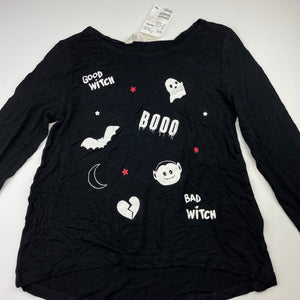 Girls H&M, stretchy lightweight long sleeve top, halloween, NEW, size 11-12,  