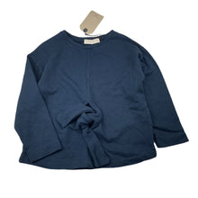 Load image into Gallery viewer, Girls Zara, navy cotton tie front sweater, NEW, size 5-6,  