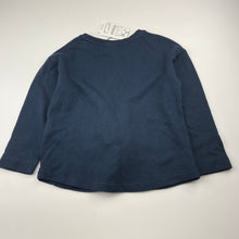 Load image into Gallery viewer, Girls Zara, navy cotton tie front sweater, NEW, size 5-6,  