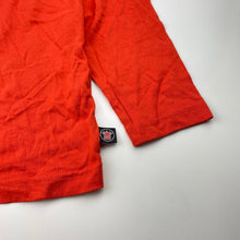 Load image into Gallery viewer, Boys Bossini, orange cotton long sleeve tee / top, no size, armpit to armpit: 38cm, shoulder to cuff: 42cm, GUC, size 6-7,  