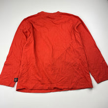 Load image into Gallery viewer, Boys Bossini, orange cotton long sleeve tee / top, no size, armpit to armpit: 38cm, shoulder to cuff: 42cm, GUC, size 6-7,  
