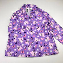 Load image into Gallery viewer, Girls Neon, flannel cotton winter pyjamas, cats, EUC, size 4,  