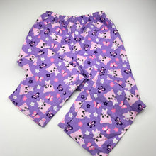 Load image into Gallery viewer, Girls Neon, flannel cotton winter pyjamas, cats, EUC, size 4,  