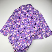 Load image into Gallery viewer, Girls Neon, flannel cotton winter pyjamas, cats, EUC, size 4,  