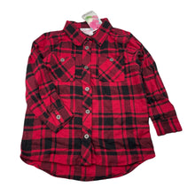Load image into Gallery viewer, Girls Mango, checked cotton long sleeve shirt, NEW, size 4,  