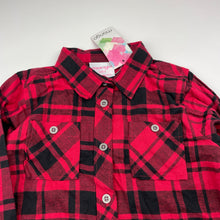 Load image into Gallery viewer, Girls Mango, checked cotton long sleeve shirt, NEW, size 4,  