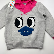 Load image into Gallery viewer, Girls KZW, knitted cotton hoodie sweater, NEW, size 6,  