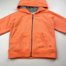 Load image into Gallery viewer, unisex Pumpkin Patch, orange fleece lined zip hoodie sweater, EUC, size 1,  
