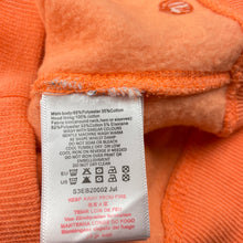 Load image into Gallery viewer, unisex Pumpkin Patch, orange fleece lined zip hoodie sweater, EUC, size 1,  