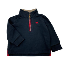 Load image into Gallery viewer, Boys Carters, black fleece lined sweater / jumper, GUC, size 2,  
