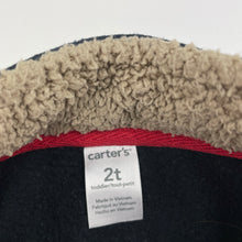Load image into Gallery viewer, Boys Carters, black fleece lined sweater / jumper, GUC, size 2,  
