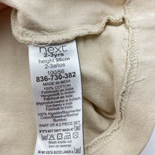 Load image into Gallery viewer, Boys Next, cotton long sleeve tee / top, mark on front, FUC, size 2-3,  