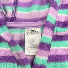 Load image into Gallery viewer, Girls H&amp;T, striped fleece hoodie sweater, GUC, size 3,  
