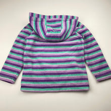 Load image into Gallery viewer, Girls H&amp;T, striped fleece hoodie sweater, GUC, size 3,  