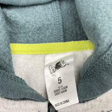 Load image into Gallery viewer, Boys H&amp;T, fleece lined zip hoodie sweater, dinosaur, EUC, size 5,  