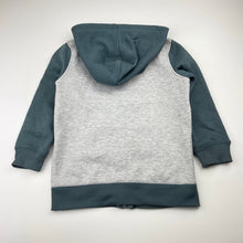 Load image into Gallery viewer, Boys H&amp;T, fleece lined zip hoodie sweater, dinosaur, EUC, size 5,  