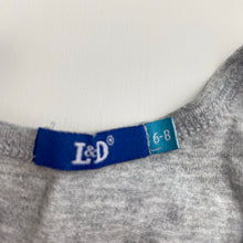 Load image into Gallery viewer, Boys L&amp;D, grey marle stretchy singlet top, GUC, size 6-8,  