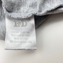 Load image into Gallery viewer, Boys L&amp;D, grey marle stretchy singlet top, GUC, size 6-8,  