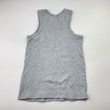 Load image into Gallery viewer, Boys L&amp;D, grey marle stretchy singlet top, GUC, size 6-8,  
