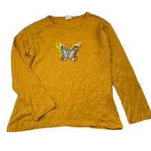 Load image into Gallery viewer, Girls Zara, embellished cotton long sleeve tee / top, EUC, size 8,  