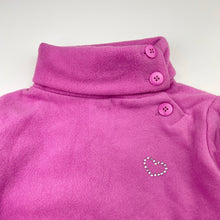 Load image into Gallery viewer, Girls C&amp;A, pink fleece sweater / jumper, EUC, size 4,  
