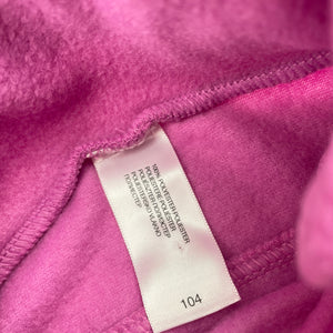 Girls C&A, pink fleece sweater / jumper, EUC, size 4,  
