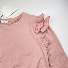 Load image into Gallery viewer, Girls Witchery, stretchy frill shoulder long sleeve top, NEW, size 10,  