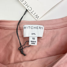 Load image into Gallery viewer, Girls Witchery, stretchy frill shoulder long sleeve top, NEW, size 10,  