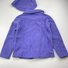 Load image into Gallery viewer, Girls Mango, purple fleece jacket + hat, NEW, size 4,  