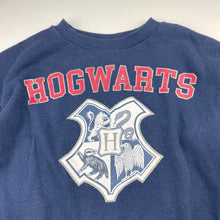 Load image into Gallery viewer, unisex Harry Potter, Hogwarts fleece lined sweater  jumper, wash fade, FUC, size 10,  