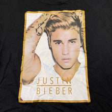 Load image into Gallery viewer, Girls JUSTIN BIEBER, black cotton t-shirt / top, EUC, size 8,  