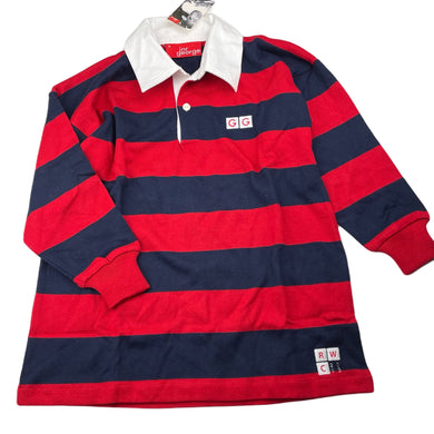 Boys Jnr George Gregan, vintage Rugby World Cup 2003 long sleeve polo, NEW, size 6,  