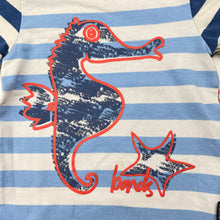 Load image into Gallery viewer, Boys Bonds, stretchy t-shirt / top, seahorse, FUC, size 00,  