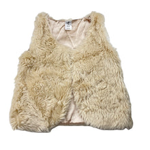 Load image into Gallery viewer, Girls H&amp;T, faux fur vest, 2 hook fastening, GUC, size 6,  