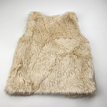Load image into Gallery viewer, Girls H&amp;T, faux fur vest, 2 hook fastening, GUC, size 6,  