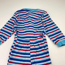 Load image into Gallery viewer, unisex Lily &amp; Dan, striped cotton zip romper, GUC, size 0,  