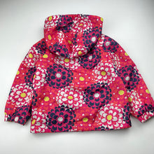 Load image into Gallery viewer, Girls Osh Kosh, fleece lined lightweight floral jacket / coat, EUC, size 3,  