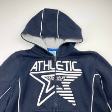 Load image into Gallery viewer, Boys Kids Stuff, navy fleece lined zip hoodie sweater, FUC, size 4,  