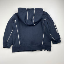 Load image into Gallery viewer, Boys Kids Stuff, navy fleece lined zip hoodie sweater, FUC, size 4,  