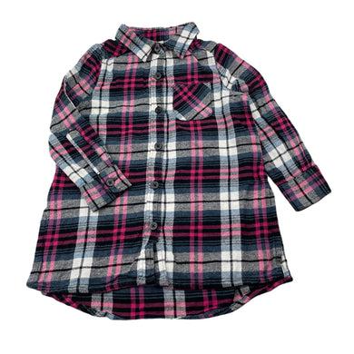 Girls Emerson, checked cotton shirt, L: 40cm, GUC, size 2,  