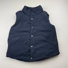 Load image into Gallery viewer, Boys Cotton On, reversible blue/navy puffer vest, GUC, size 4,  