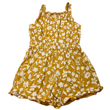Load image into Gallery viewer, Girls Anko, yellow floral cotton summer playsuit, GUC, size 5,  