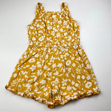 Load image into Gallery viewer, Girls Anko, yellow floral cotton summer playsuit, GUC, size 5,  