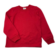 Load image into Gallery viewer, unisex B Collection, red fleece lined sweater / jumper, EUC, size 7,  