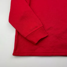 Load image into Gallery viewer, unisex B Collection, red fleece lined sweater / jumper, EUC, size 7,  