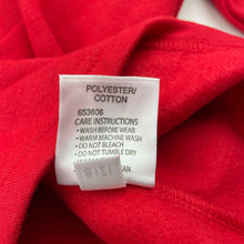 Load image into Gallery viewer, unisex B Collection, red fleece lined sweater / jumper, EUC, size 7,  